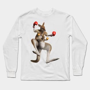 boxing kangaroo Long Sleeve T-Shirt